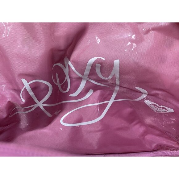 Roxy Floral Pink Bag Hawaiian Plumeria Carry On Travel Gym Tote 90s Y2K - Picture 15 of 16